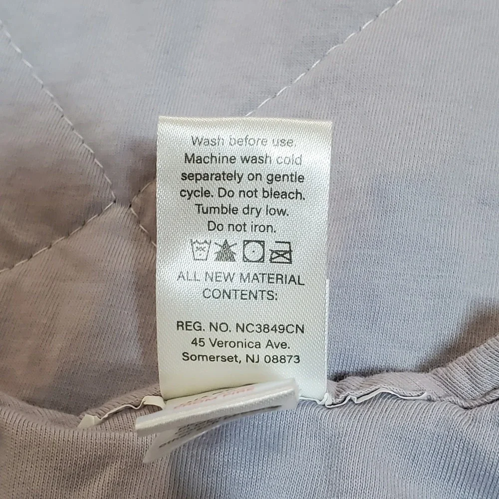 Buy Buy Baby Organic Cotton Quilted Sleep Sack Neutral Dove Gray  0-6 Mos